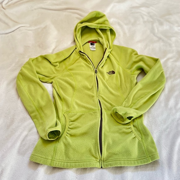 The North Face Jackets & Blazers - The North Face Women's Lime / Yellow Green Fleece Hoodie / Jacket